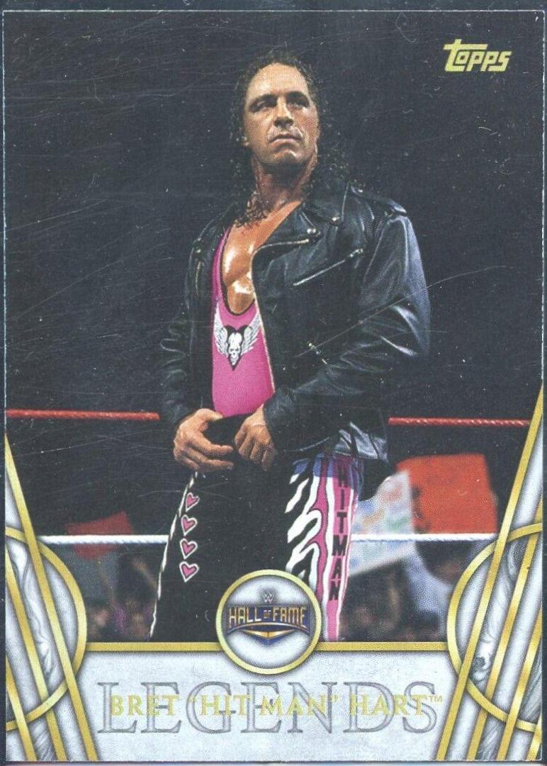 Bret 'Hit Man' Hart #8 Wrestling Cards 2018 Topps Legends of WWE