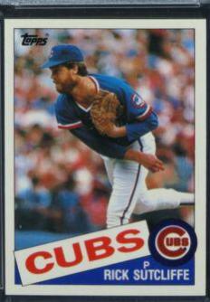 Rick Sutcliffe #72 Baseball Cards 1985 Topps Mini