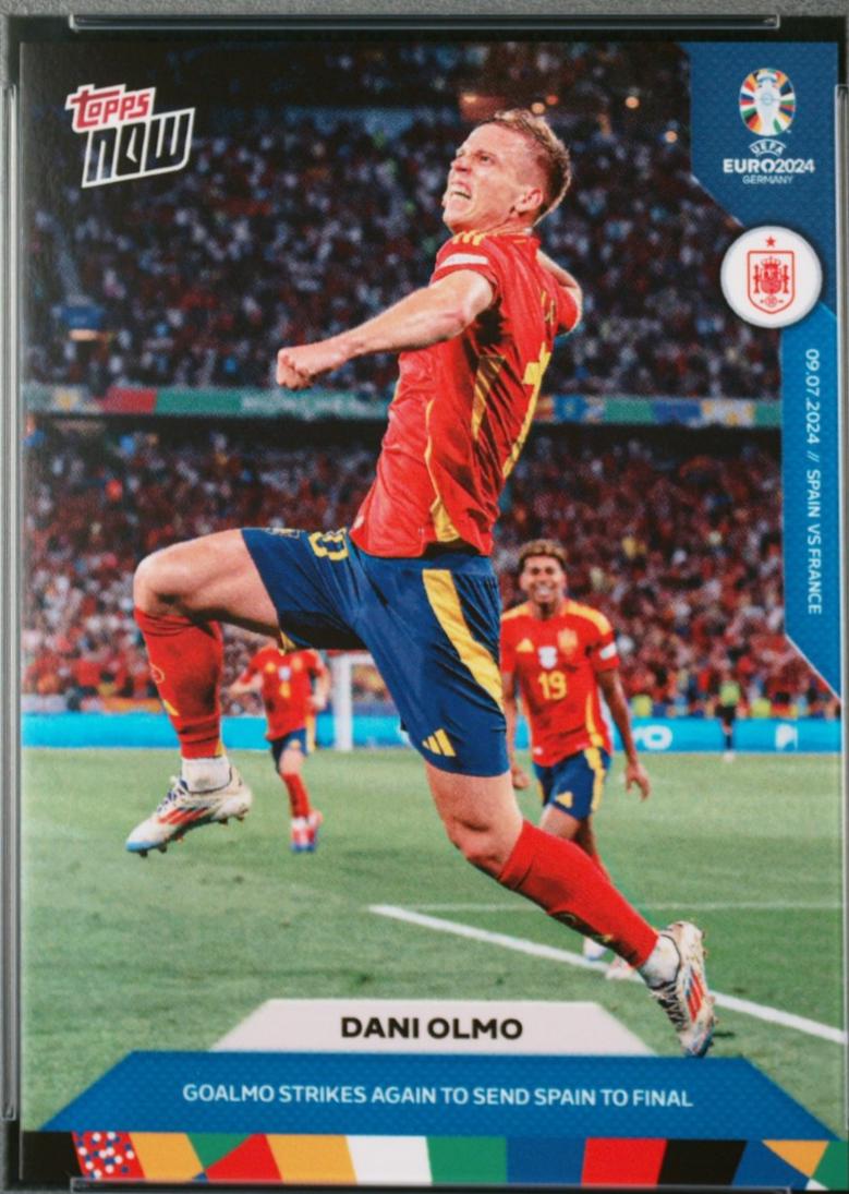 Dani Olmo #55 2024 Topps Now UEFA Euro