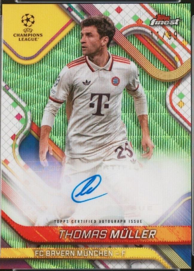 Thomas Muller #BA-TM 2024 Topps Finest UEFA Autograph