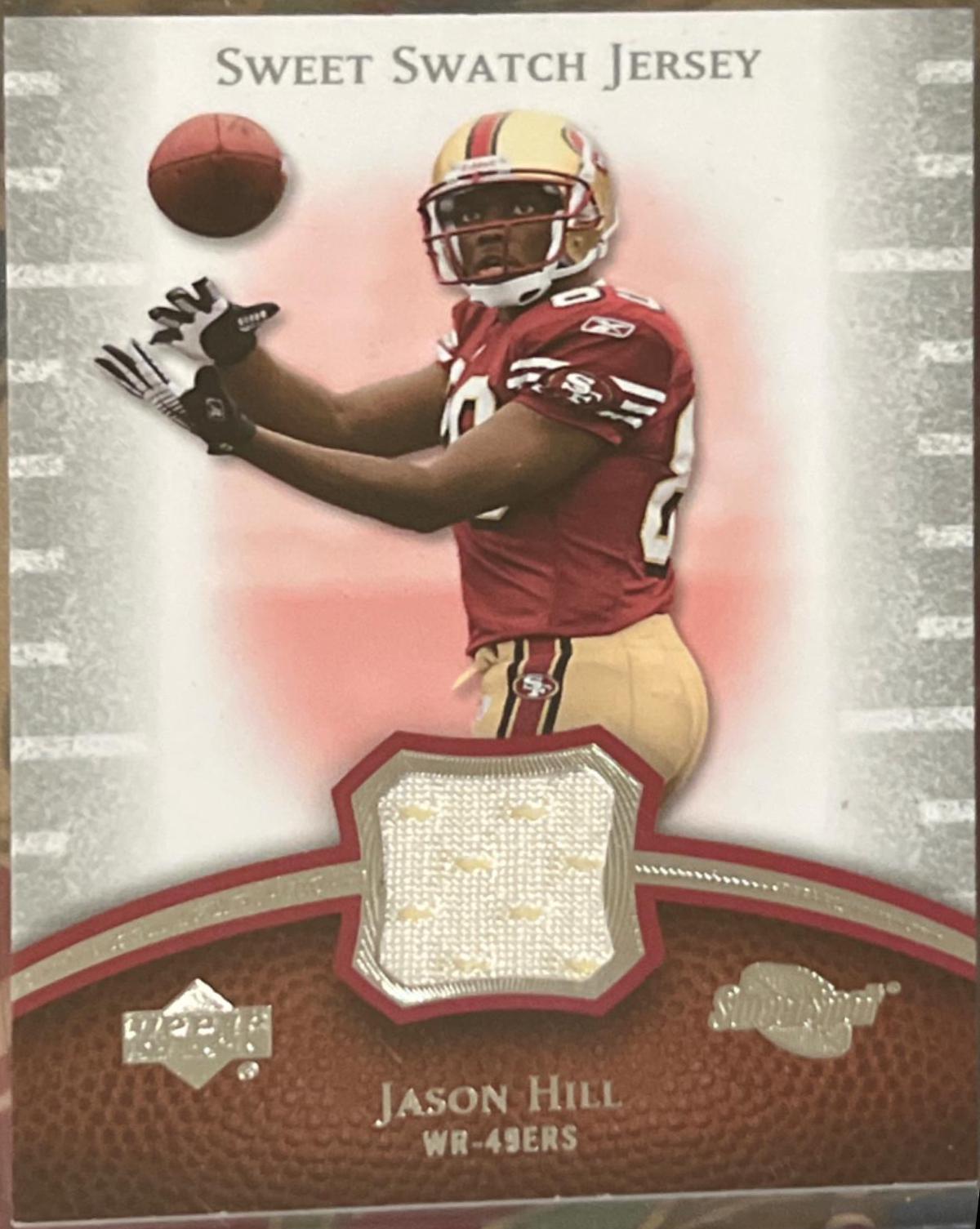Jason Hill #ss-jh Football Cards 2007 Upper Deck Sweet Spot Swatch Jersey