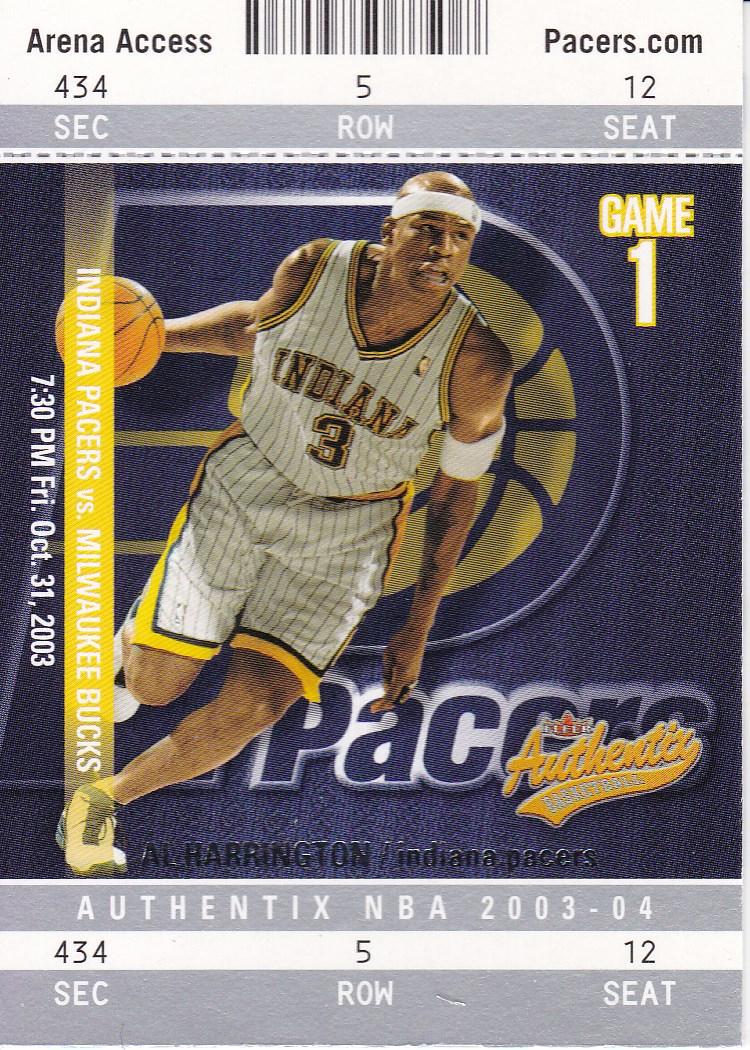 Al Harrington #49 Basketball Cards 2003 Fleer Authentix