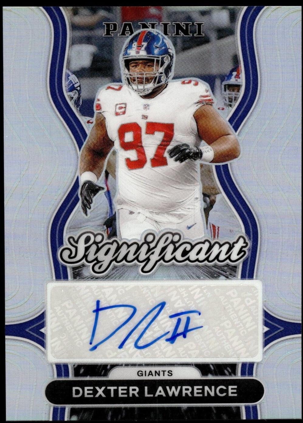 Dexter Lawrence #SS-DLE Football Cards 2024 Panini Prizm Significant Signature
