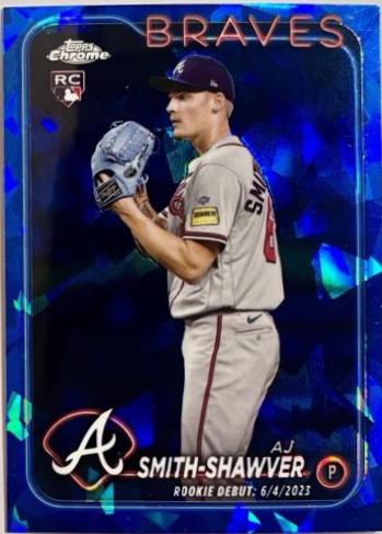 AJ Smith-Shawver #USCS316 2024 Topps Chrome Sapphire Update Baseball