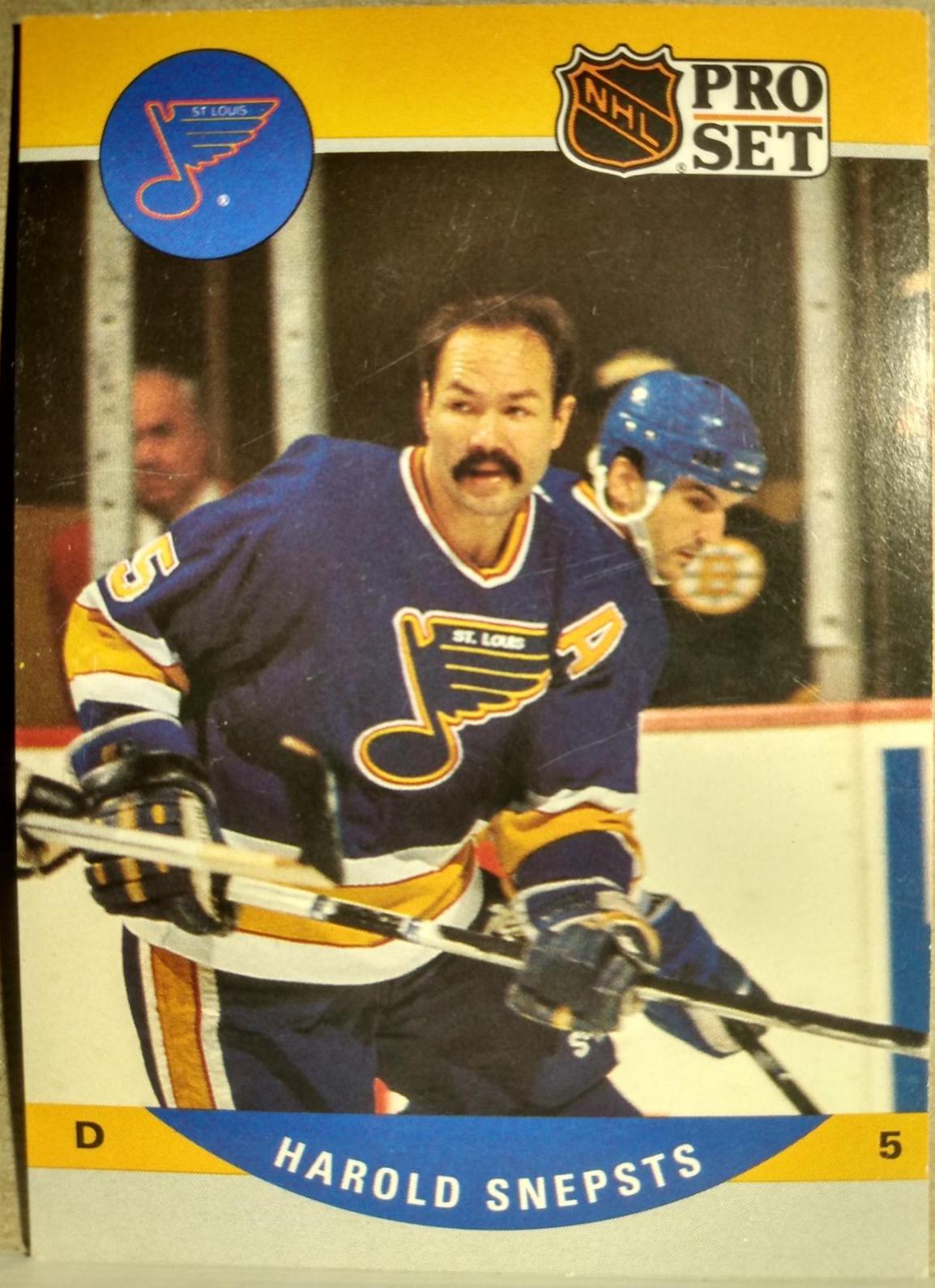 Harold Snepsts #527 Hockey Cards 1990 Pro Set