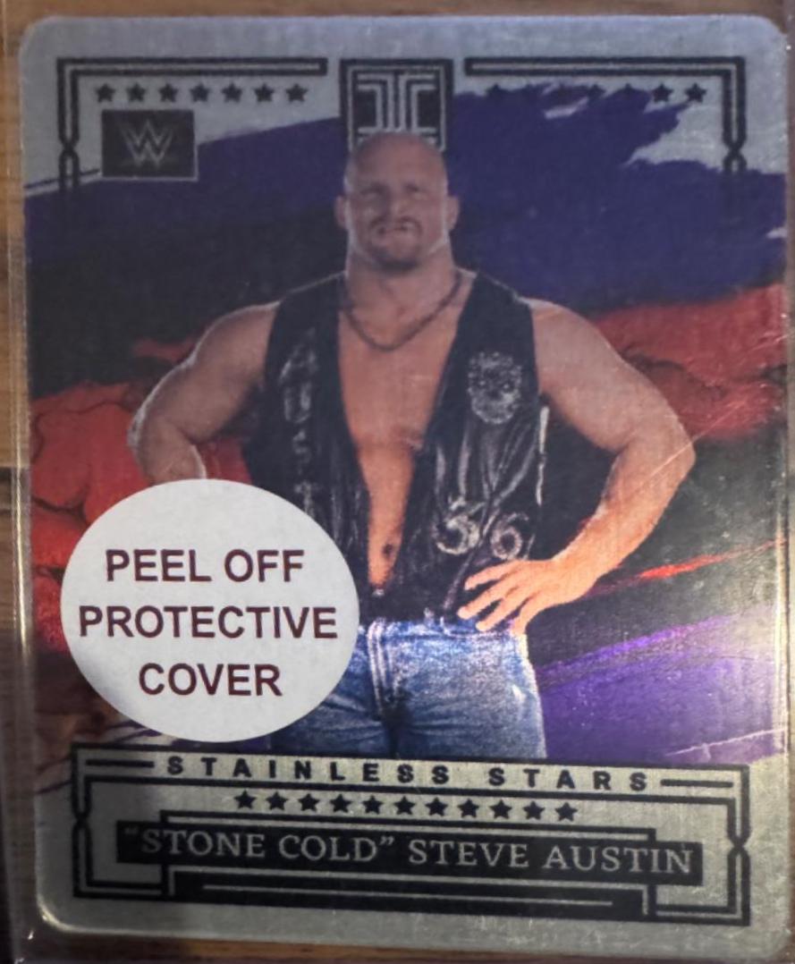 Stone Cold Steve Austin #14 Wrestling Cards 2023 Panini Impeccable WWE Stainless Stars