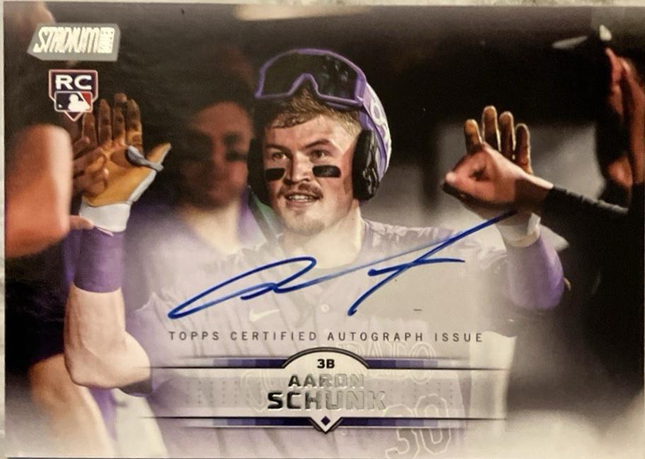 2025 Topps Stadium Club Autograph Aaron Schunk #SCBA-AS card