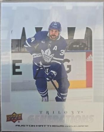 Auston Matthews #TG-8B 2023-24 Upper Deck Trilogy Hockey Generations