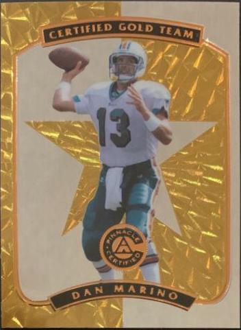 Dan Marino #2 Football Cards 1997 Pinnacle Totally Certified
