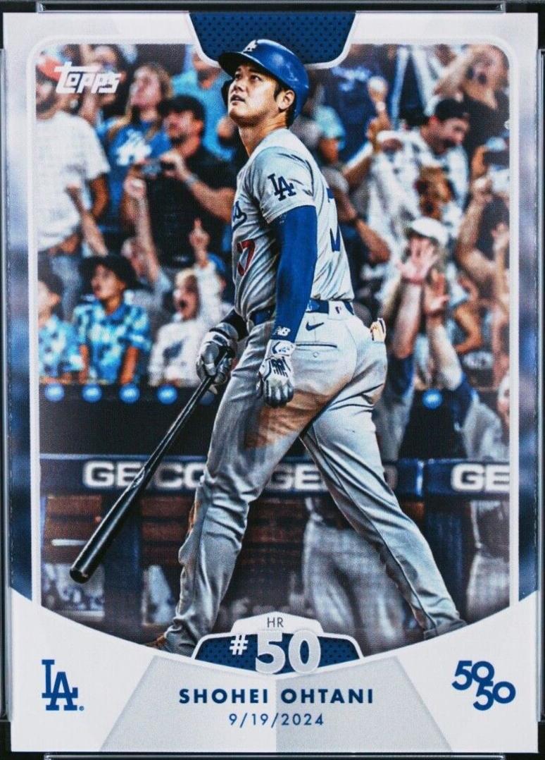 Shohei Ohtani [Gold Refractor] #HR50 Prices | 2024 Topps 50/50