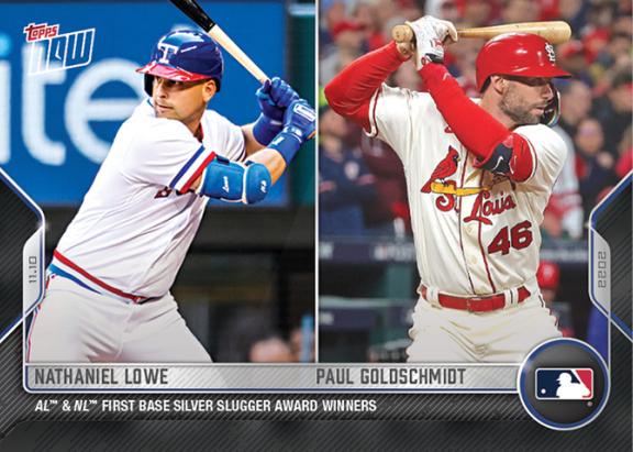 Nathaniel Lowe, Paul Goldschmidt #OS-25 2022 Topps Now Off Season Baseball