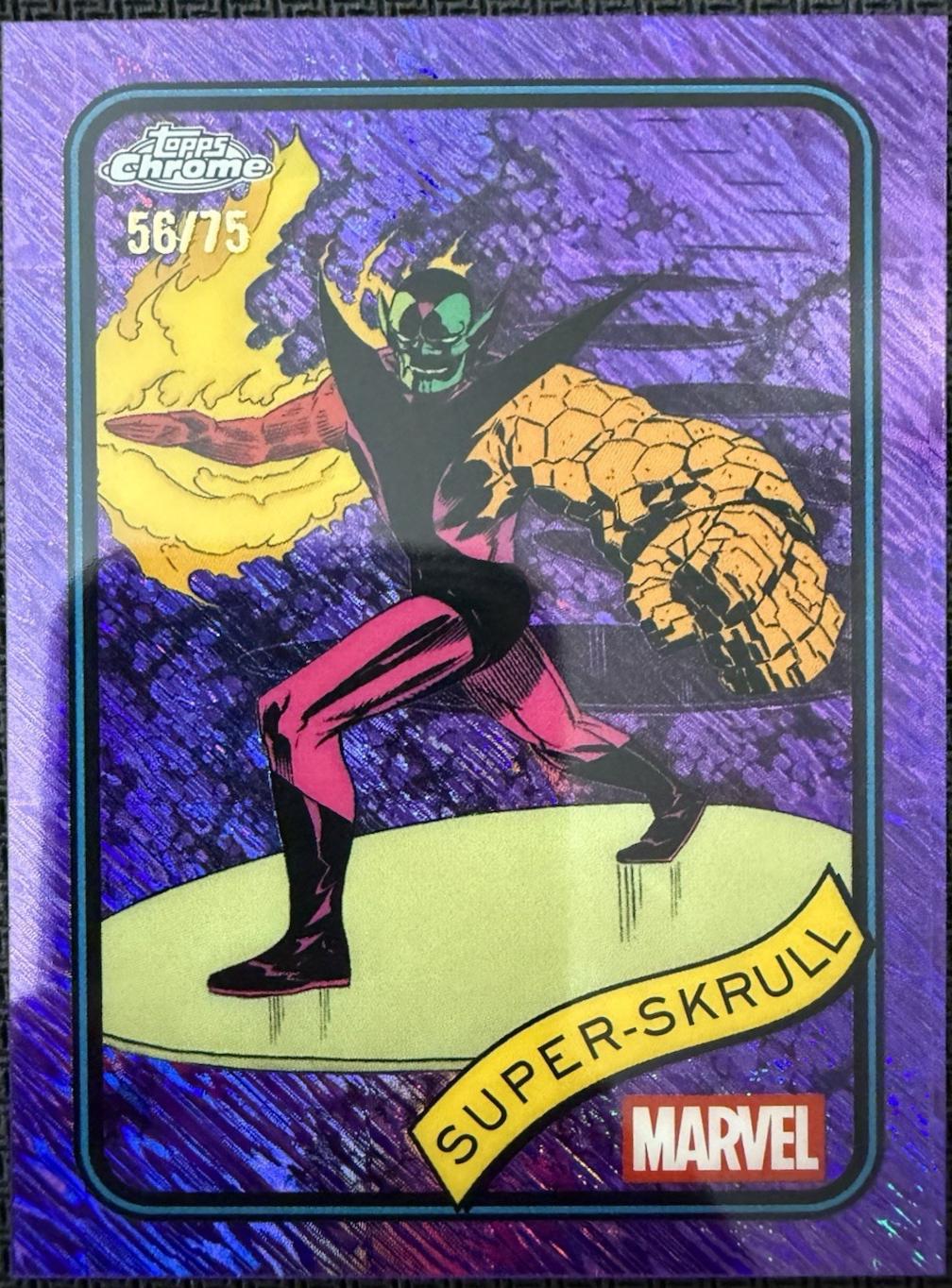 Super-Skrull Purple Shimmer Refractor