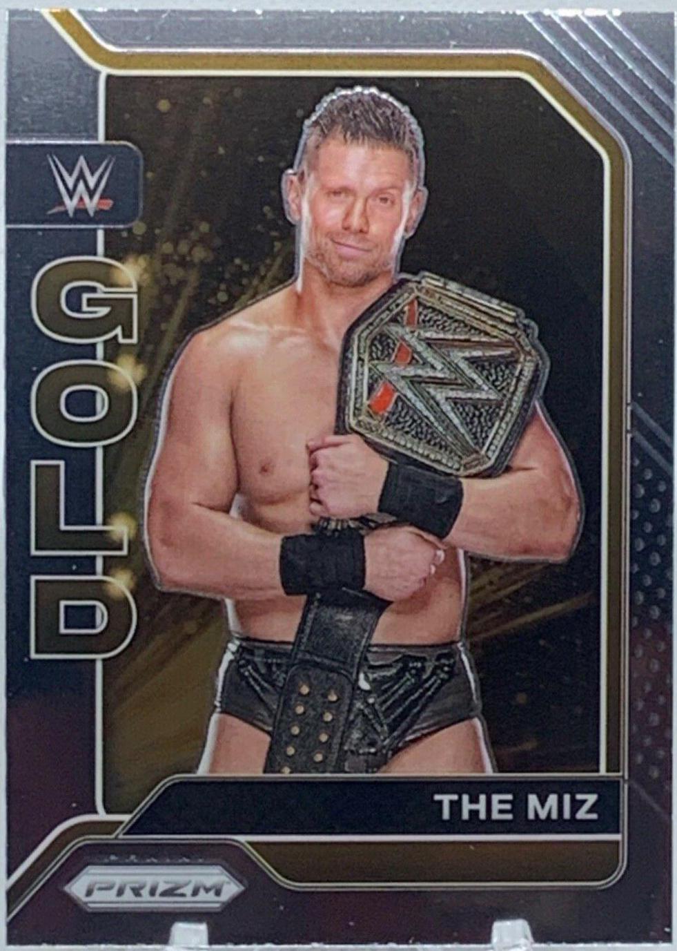 The Miz #5 Wrestling Cards 2022 Panini Prizm WWE Gold