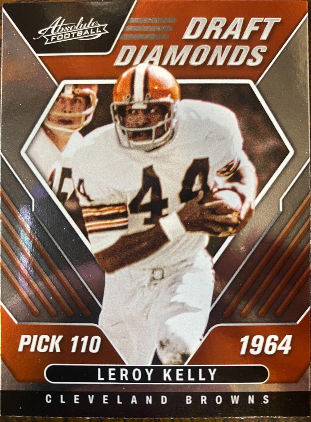 Leroy Kelly #DD-18 Football Cards 2022 Panini Absolute Draft Diamonds