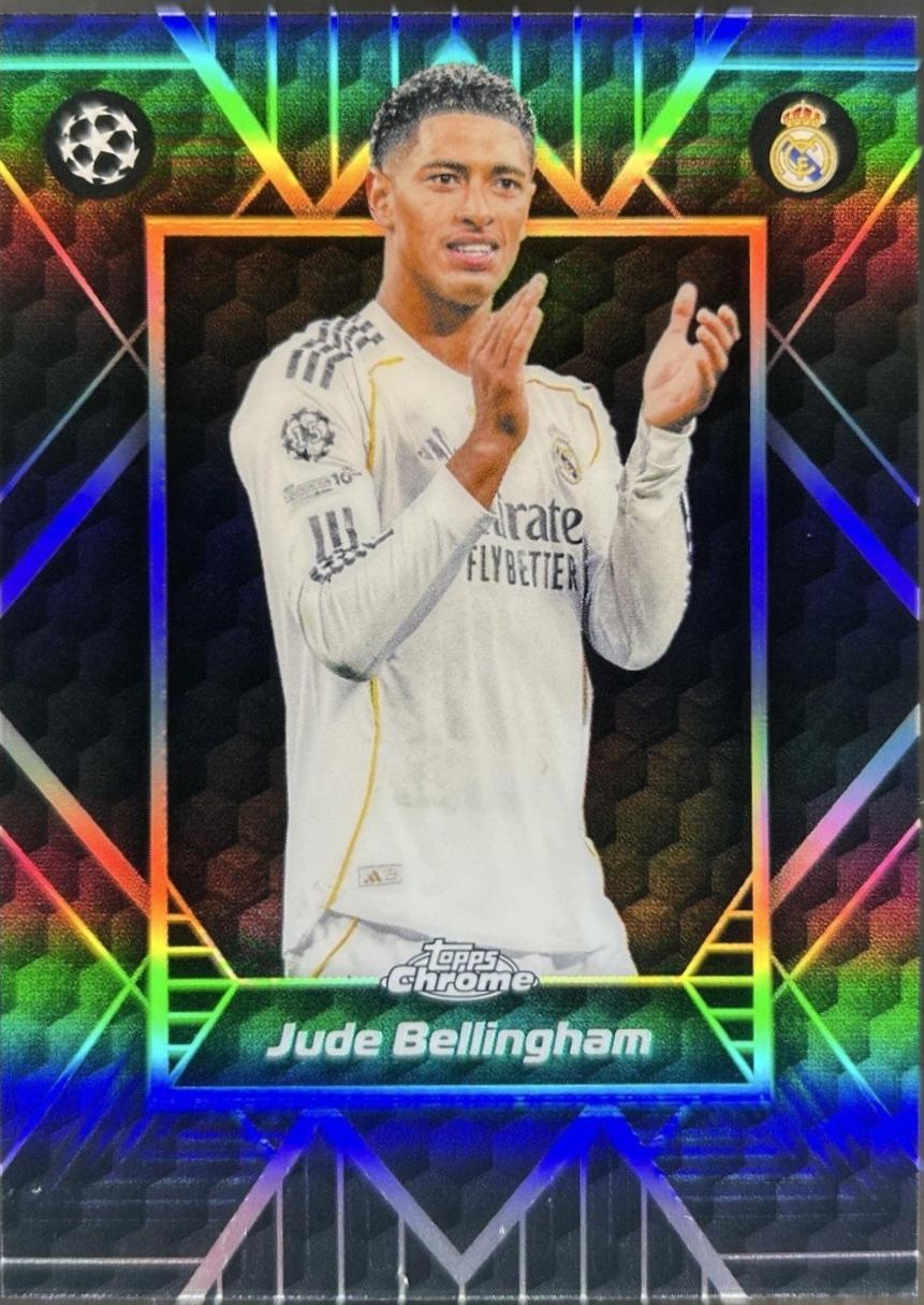 2025 Topps Chrome UEFA Shadow Etch Jude Bellingham #SE-19 card