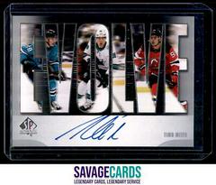 Timo Meier #E-TM Hockey Cards 2023 SP Authentic Evolve Autograph Prices