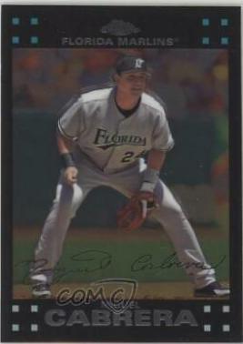 Miguel Cabrera #25 Baseball Cards 2007 Topps Chrome