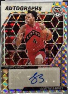 Scottie Barnes #9 Basketball Cards 2023 Panini Mosaic Autographs