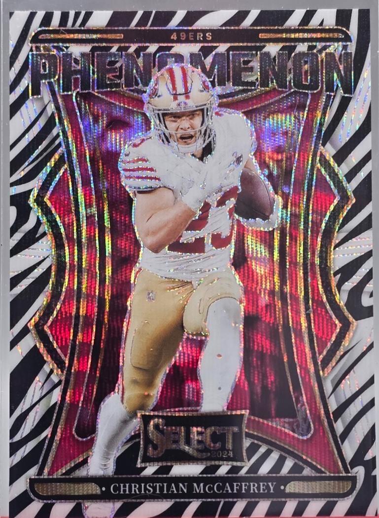 Christian McCaffrey [Zebra Prizm] #20 Prices | 2024 Panini Select