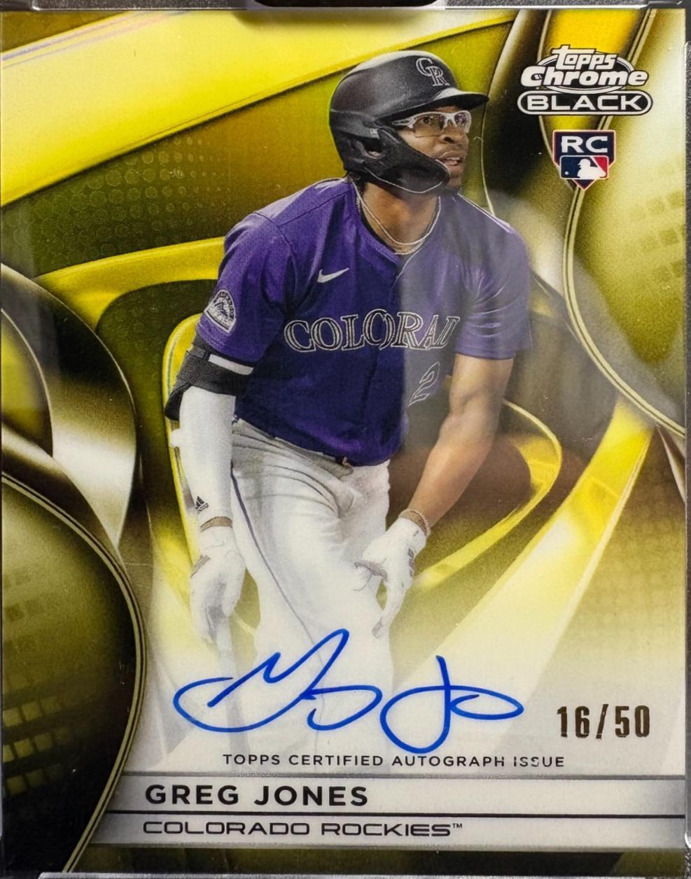 Greg Jones [Gold Refractor] #CBA-GJ