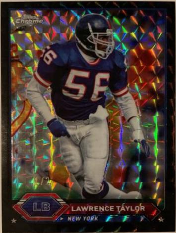 Lawrence Taylor [Black Geometric] #43