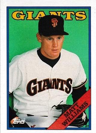 Matt Williams #372 Baseball Cards 1988 Topps