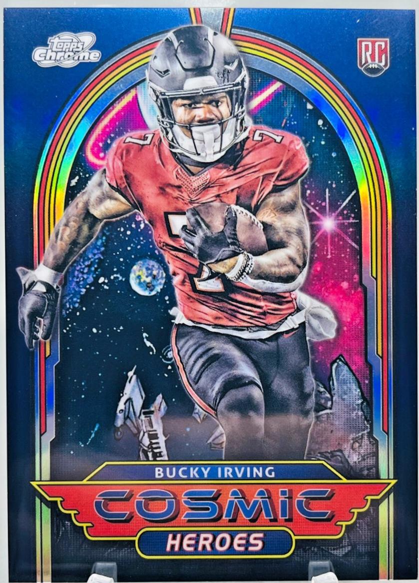 Bucky Irving #CH-19 Football Cards 2024 Topps Cosmic Chrome Heroes