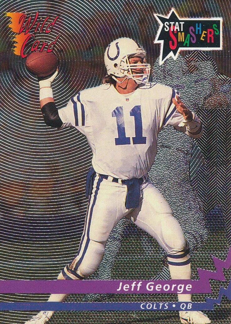 Jeff George #ESS-77 Football Cards 1993 Wild Card Stat Smashers