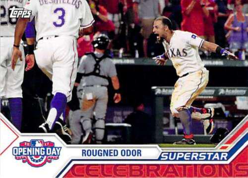 Rougned Odor #SC-10 Baseball Cards 2017 Topps Opening Day Superstar Celebrations