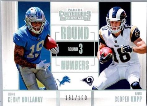Kenny Golladay / Cooper Kupp #RN-14 Football Cards 2017 Panini Contenders Round Numbers