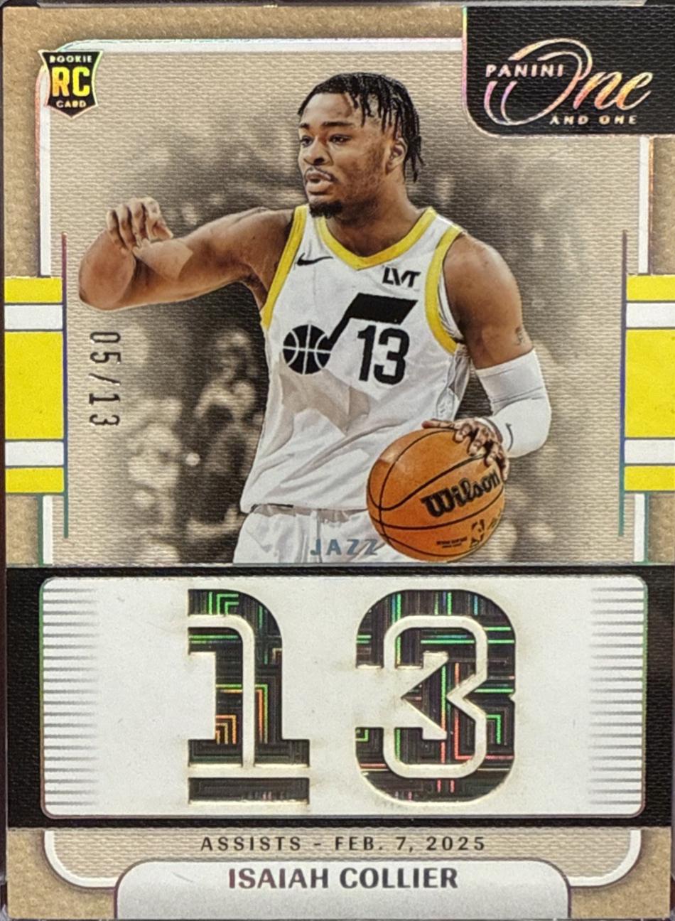 Isaiah Collier #7 2024 Panini One And One Stats Basketball