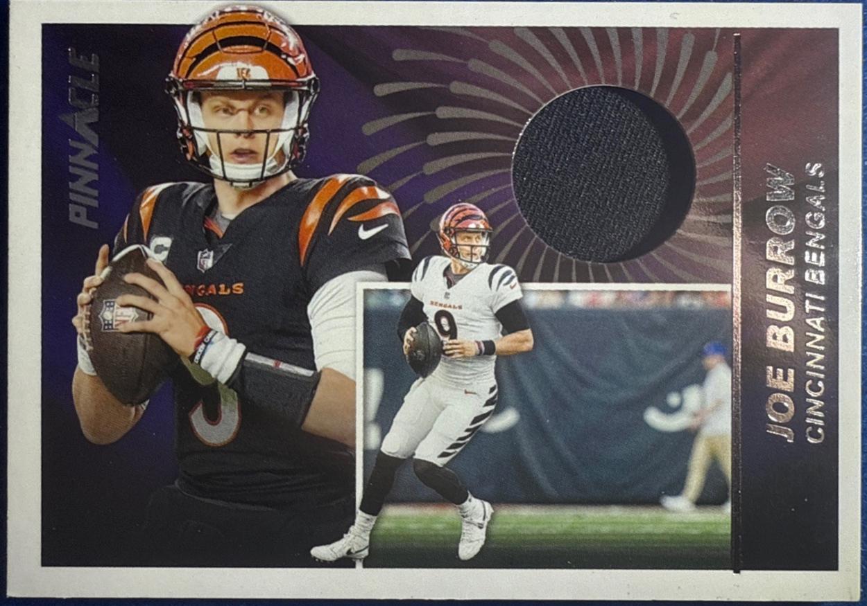 Joe Burrow #PJ-JBW Football Cards 2024 Panini Encore Pinnacle Jersey