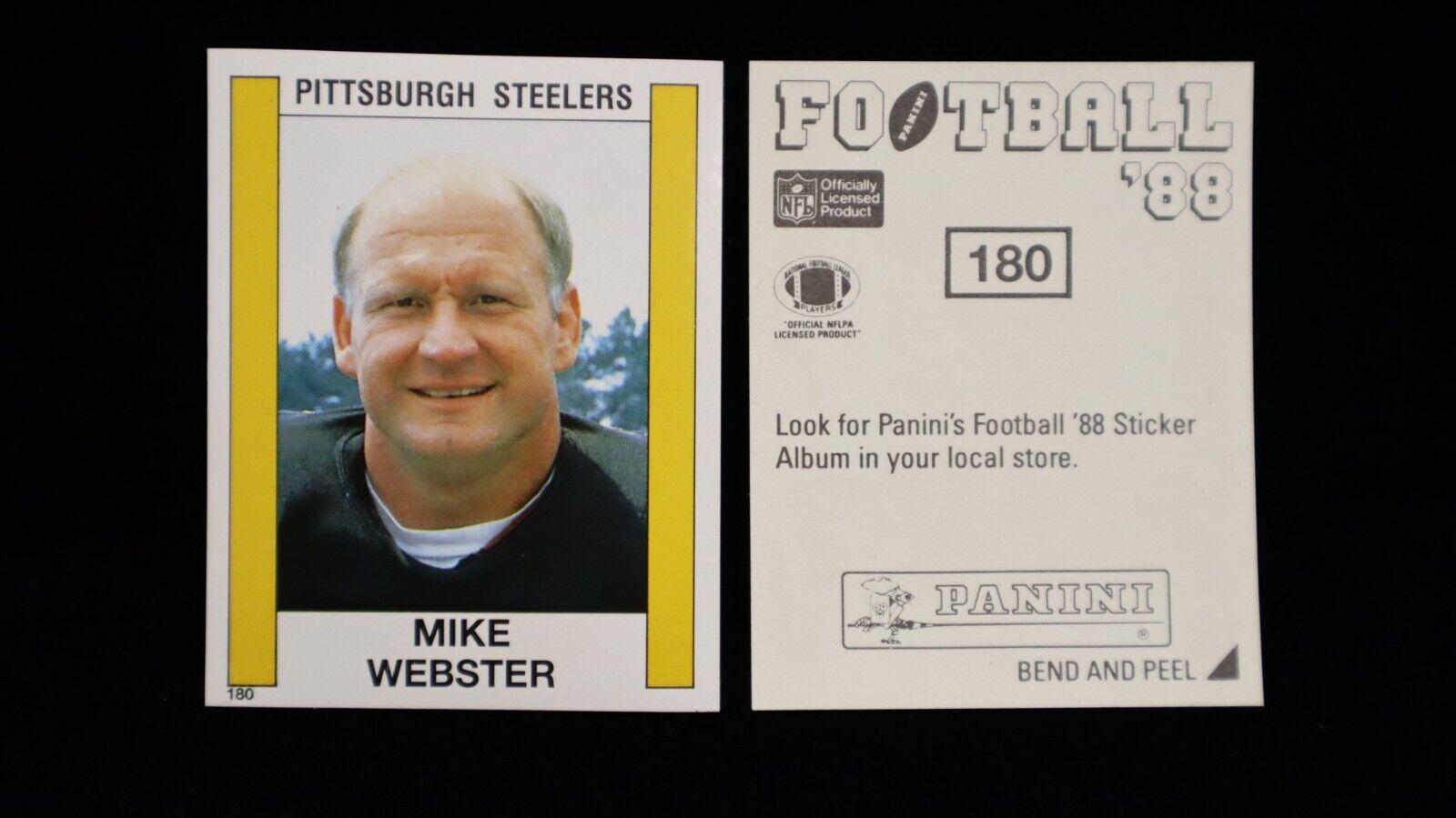 Mike Webster #180 1988 Panini Sticker Football