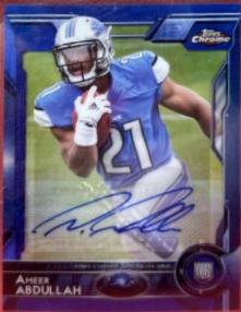 Ameer Abdullah [Running Autograph Blue Refractor] #111