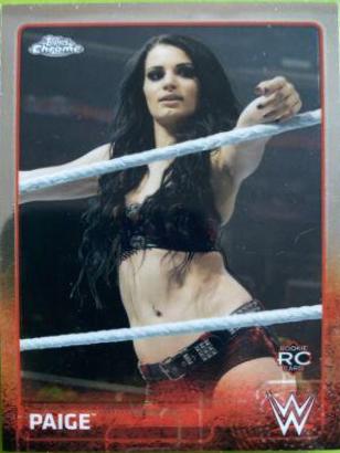 Paige #51 Wrestling Cards 2015 Topps Chrome WWE