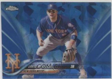 David Wright #588 2018 Topps Chrome Sapphire Baseball