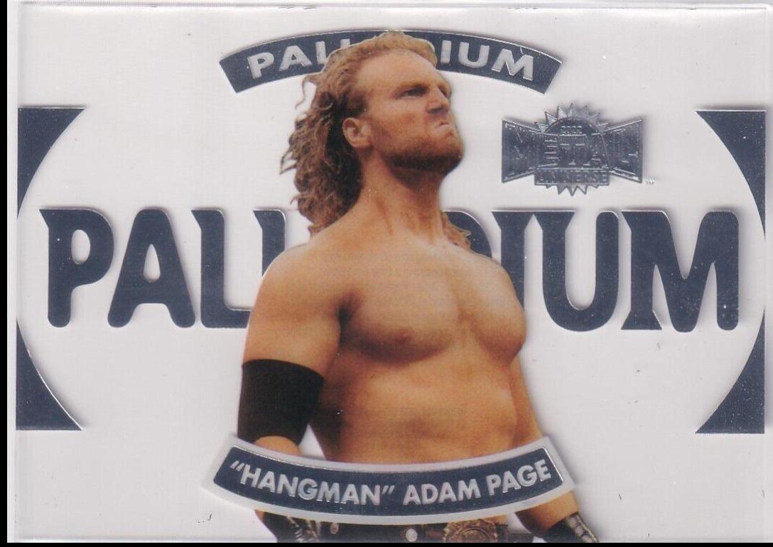 Hangman Adam Page #P-12 Wrestling Cards 2022 SkyBox Metal Universe AEW Palladium