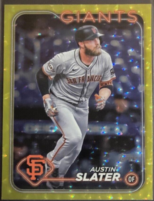 Austin Slater [Yellow Crackle Foilboard] #US261