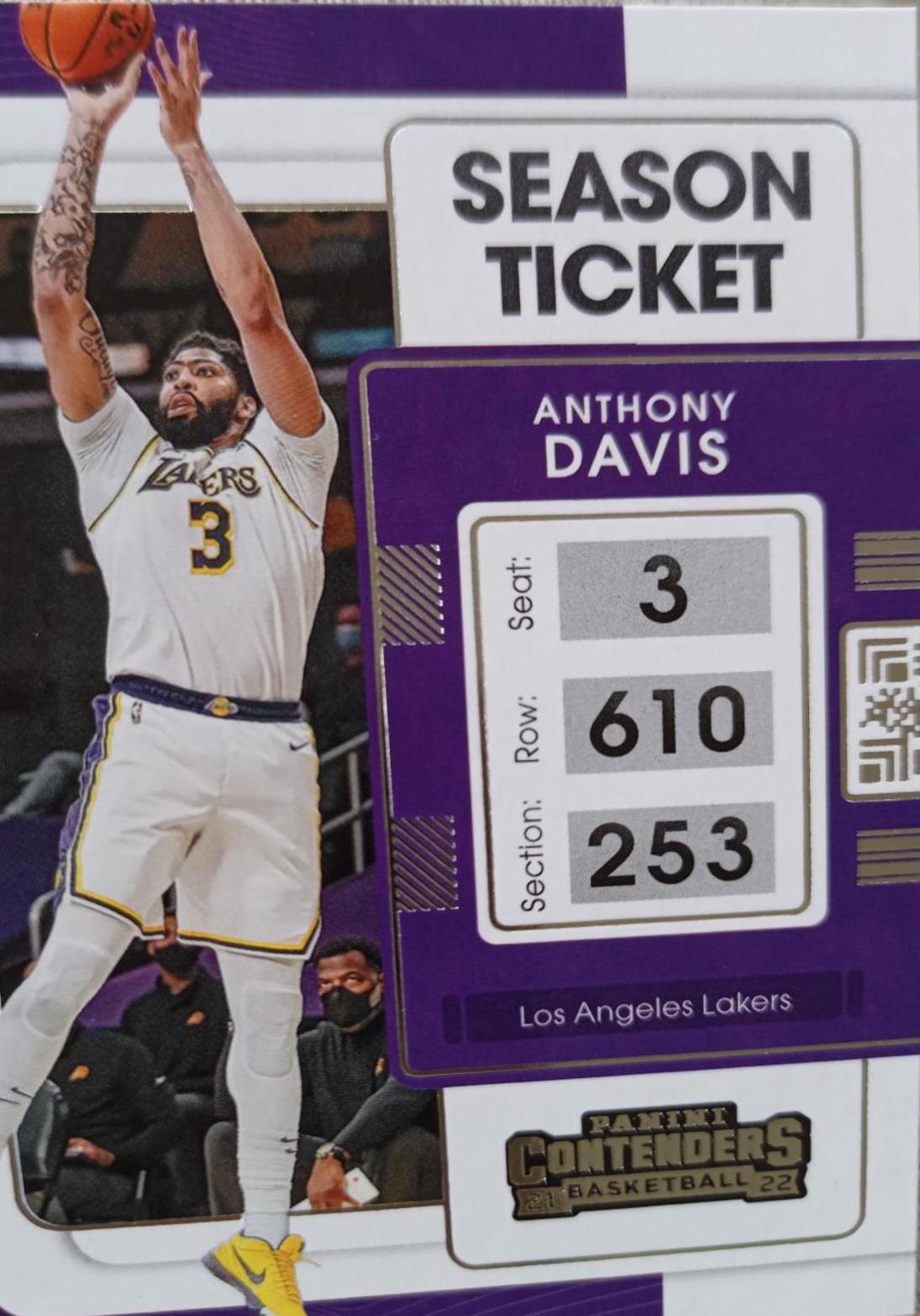 Anthony Davis #72 Basketball Cards 2021 Panini Contenders