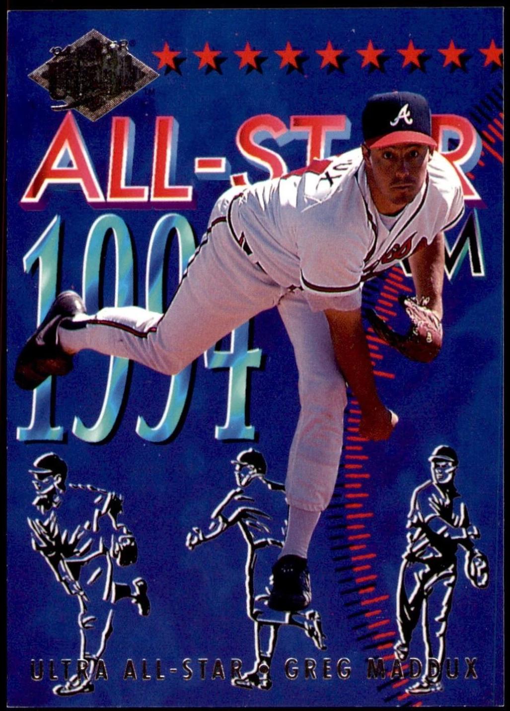 Greg Maddux #20 Baseball Cards 1994 Ultra All Stars