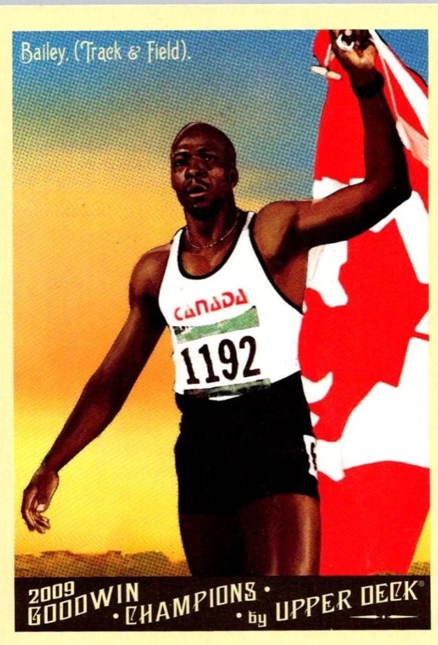 Donovan Bailey #14 Baseball Cards 2009 Goodwin Champions