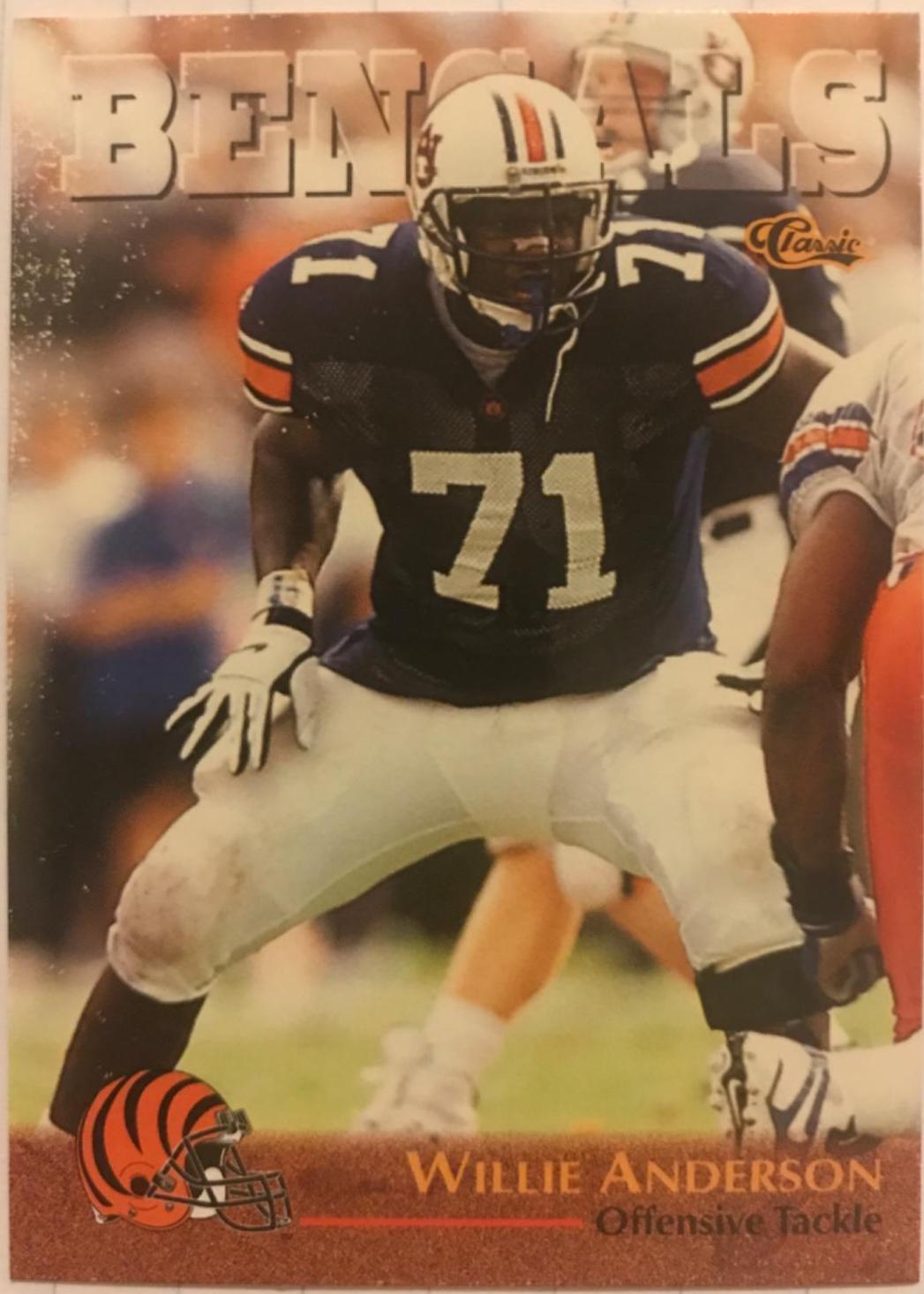 Willie Anderson #9 Football Cards 1996 Classic NFL Draft