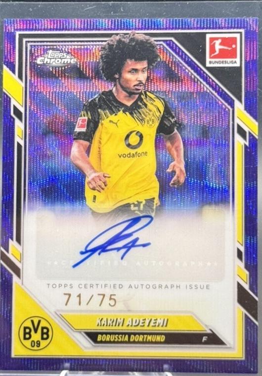 Karim Adeyemi [Purple Wave] #BA-KA Prices | 2025 Topps Chrome