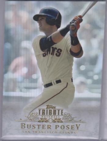Buster Posey #4 Baseball Cards 2013 Topps Tribute