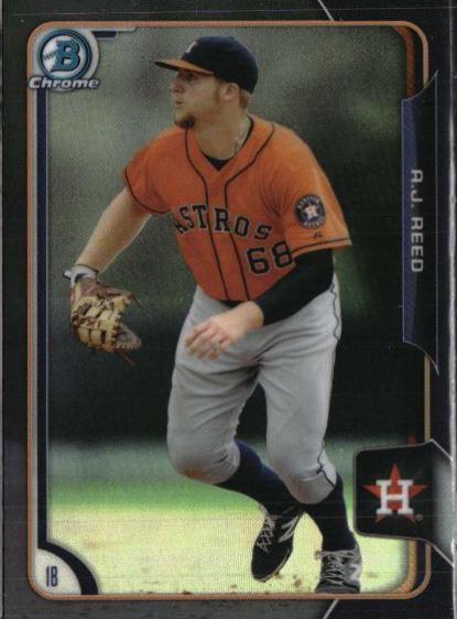 A.J. Reed #82 Baseball Cards 2015 Bowman Draft Chrome