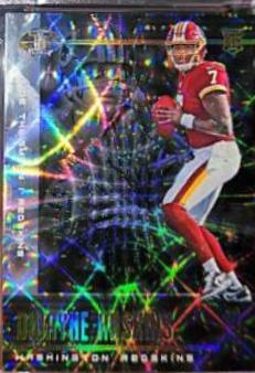 Dwayne Haskins, Joe Theismann #3 Football Cards 2019 Panini Illusions