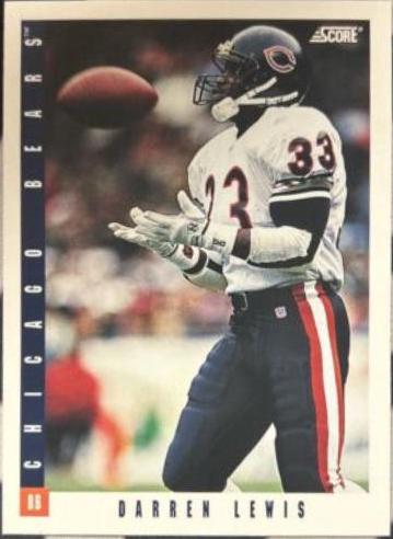 Darren Lewis #121 Football Cards 1993 Panini Score