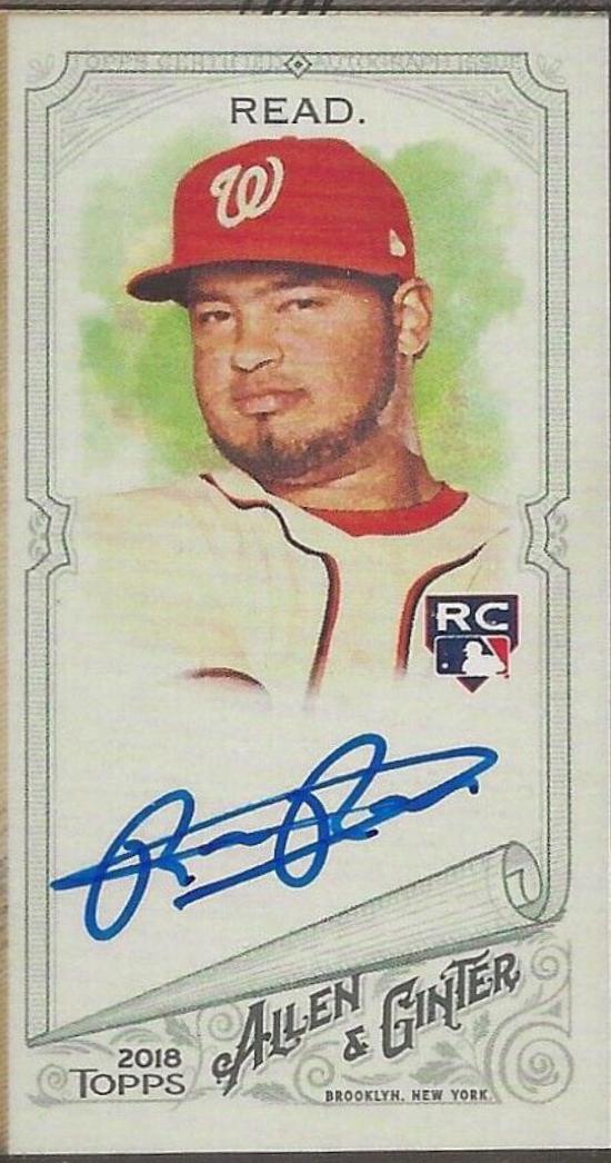 Raudy Read #MA-RR 2018 Topps Allen & Ginter X Baseball Framed Mini Autographs