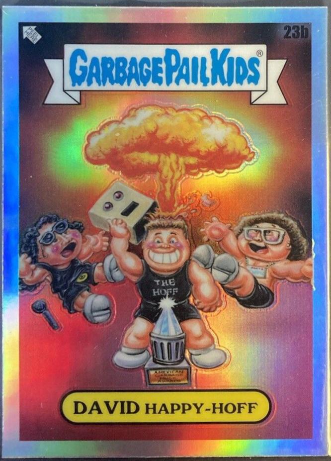 David Happy-Hoff #23b 2024 Garbage Pail Kids Chrome Music Awards