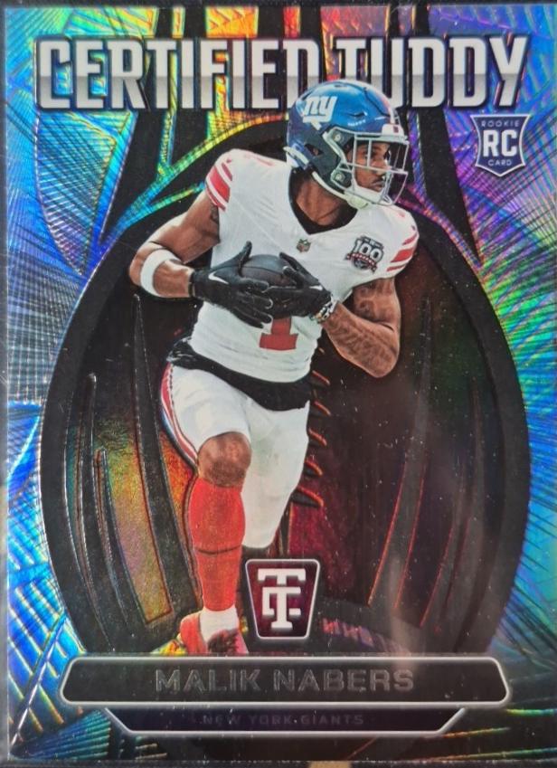 Malik Nabers #5 Football Cards 2024 Panini Totally Certified Tuddy